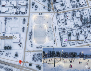 Luistelukenttä Hiirosentie/Nokelantie jalkapallokentälle