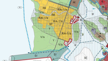 Yleiskaava suunnittelualueella