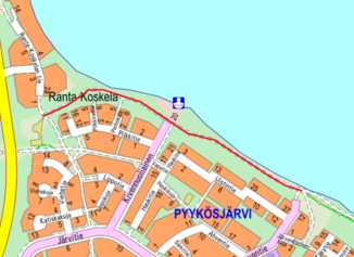 Valaistus Pyykösjärven rantareitille