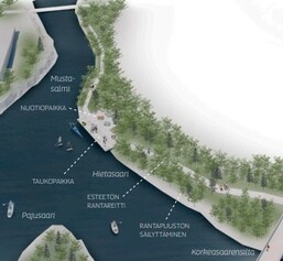 Taukopaikka Mustasalmen suulle